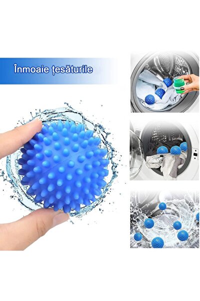 UNİBOX Set of 4 Washer Dryer Balls, Reduced Drying Time, Anti-Wrinkle, Static Charge, Reusable