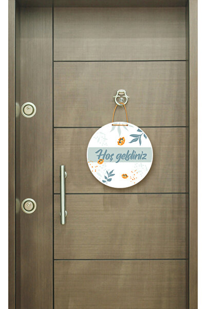 M&H Quality Ornament pentru ușă din MDF cu inscripția „Bine ați venit în casa...