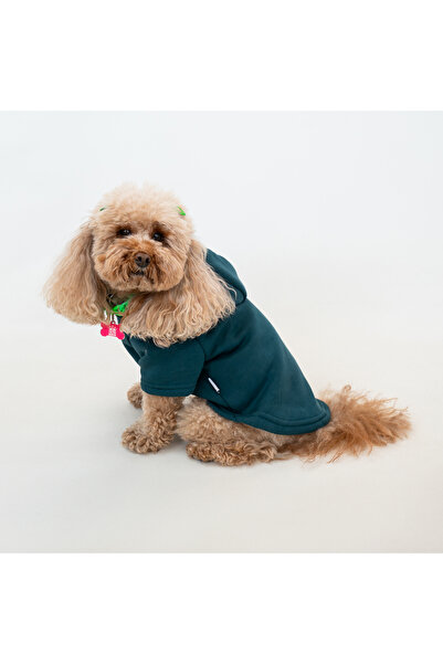 Buddy Store Petrol Green Cat and Dog Outfit - Clothes Sweatshirt Hoodie (Hooded 100% Cotton)