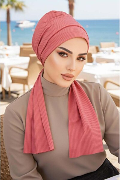Aişe tesettür Gülkurusu Nude Series Scarf Bonnet