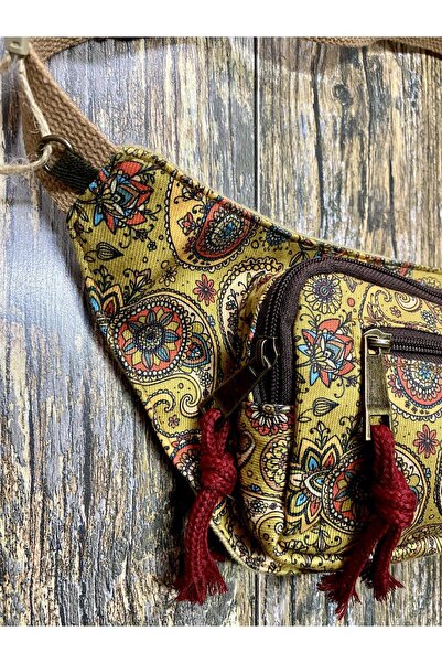 street&bagdnz Ethnic Authentic Bohemian Patterned Daily Travel Use Shoulder and Waist Bag
