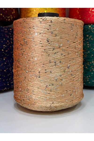 DmrTuhafiye 100gr Pullu El Örgü ipi - Somon