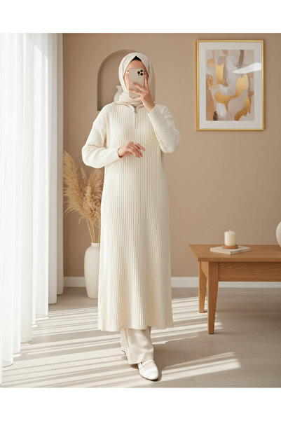 Modamorfo 15839 Boydan Knitwear Dress - Cream