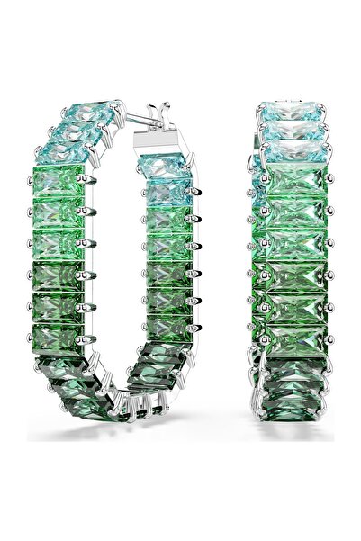 Hector&Co. Jewellery SWA Yeşil Matrix Halka Küpeler