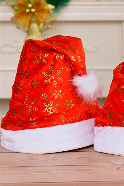 Yusuf Dirik YD Party Supplies New Year's Hat Luxury Velvet Snowflake Printed