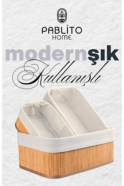 PABLITO HOME 3-Piece Bamboo Basket