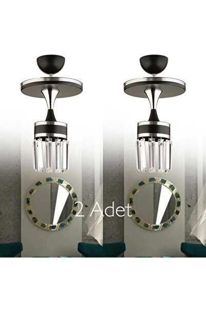 GYK LİGHT ASLI TEKLİ TAŞLI 2 ADET AYDINLATMA AVİZE