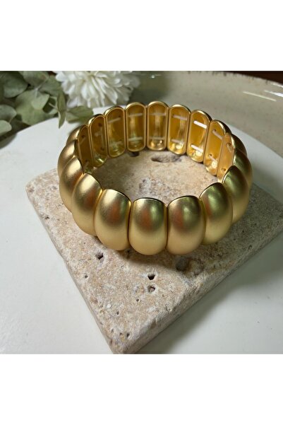 Generic Brand Mat Gold Boğumlu Bileklik