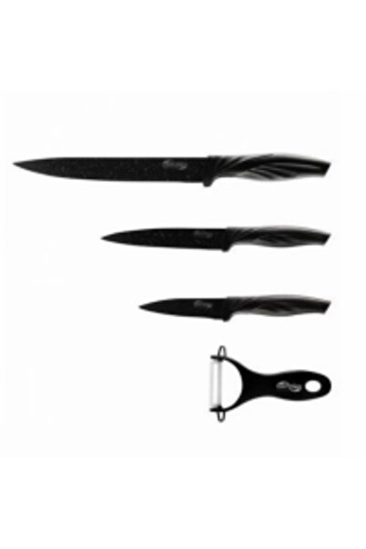 OEM Switzner 4-piece Knife and Peeler Set, Ceramic Coating SW-5555BLK
