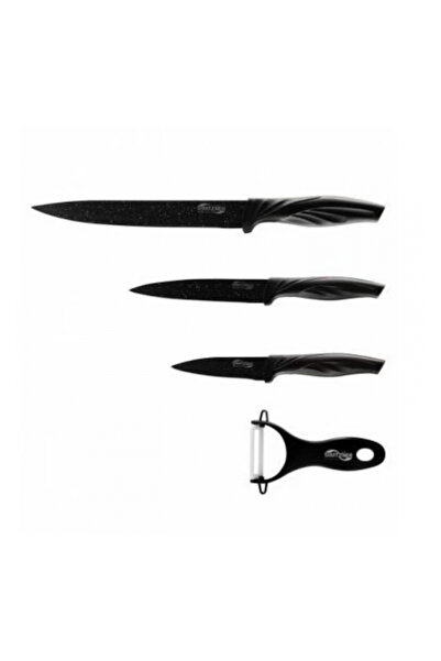 OEM Switzner 4-piece Knife and Peeler Set, Ceramic Coating SW-5555BLK