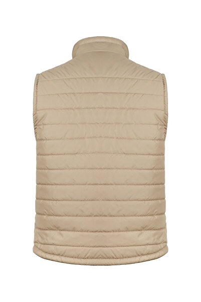 HAMİTOGULLARI Bej Ray Stitched Vest