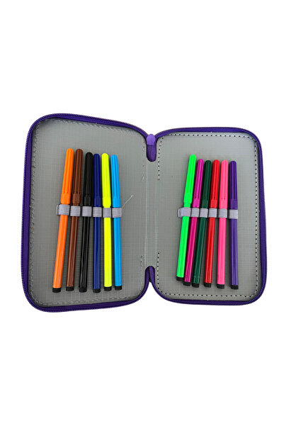 tga Rainbow Love pencil case, 3D hologram, 3 compartments, 19x12x6 cm, 32 pieces