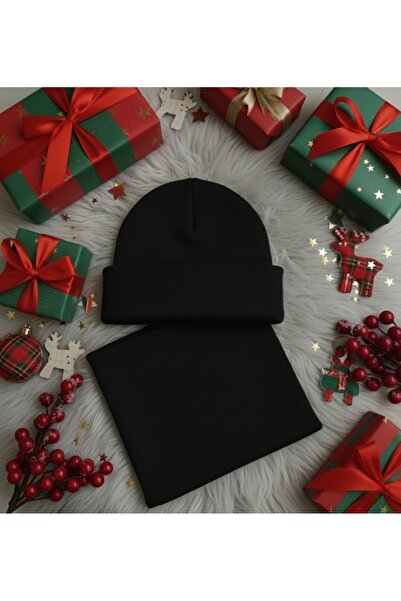 bright moon Children's Unisex Cotton Beret Neck Collar Set