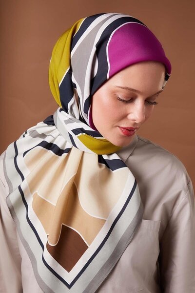 Levidor Gray Camouflage Pattern Aura Scarf