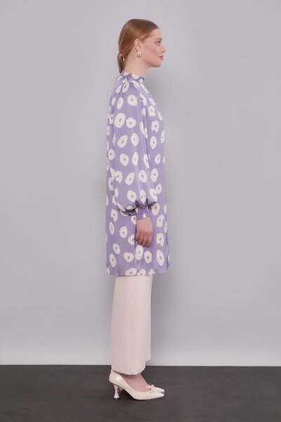 Levidor Λιλά τονικ με στρογγυλό σχέδιο