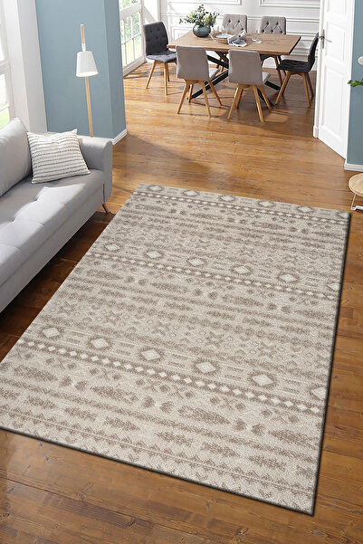Sunrise Rug Bonnie Bukle Jüt Tabanlı Hasır Dokuma Örme Bohem Halı Kilim