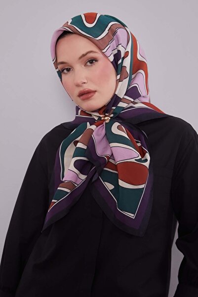 Levidor Purple Wavy Aura Scarf