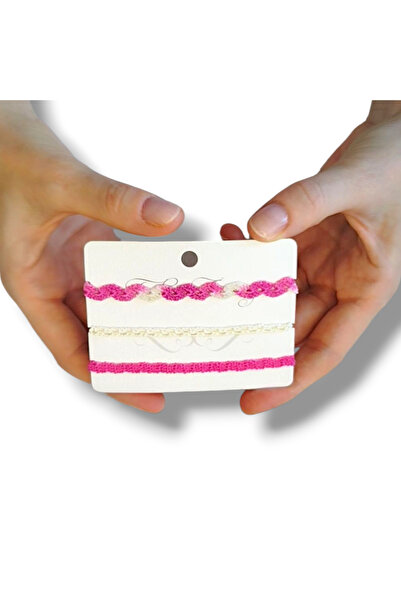 STE El Yapımı Özel Tasarım Üçlü Bileklik Seti - Örgü Bileklik