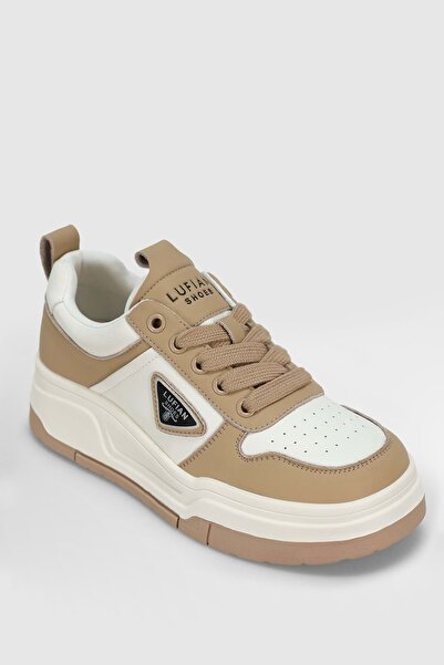 Kocamanlar Ayakkabı Lufian 122230018 Jennıfer Sneaker Unisex Leather Sports Shoes Beige