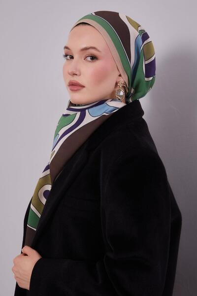 Levidor Πράσινο κυματιστό κασκόλ Aura