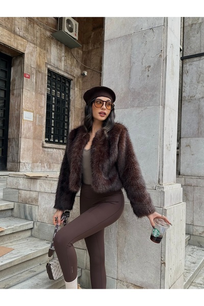 ASEDE Crop Boy Extra Soft Texture Jacquard Patterned Premium Lined Padded Coat