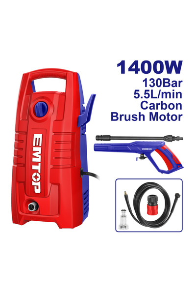 EMTOP Aparat de Spălat cu Presiune EHPW1401, 1400W, 130 bar, 5.5 L/min