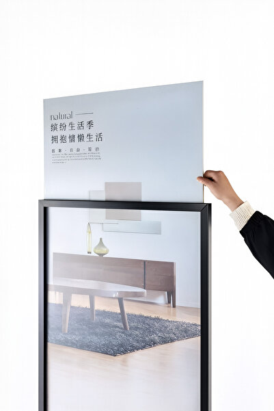 Grand City Media Double-sided poster banner stand