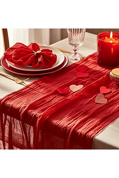 bliss store Red Bohemian Runner, Valentine's Day, Anniversary, New Year's Organization Concept