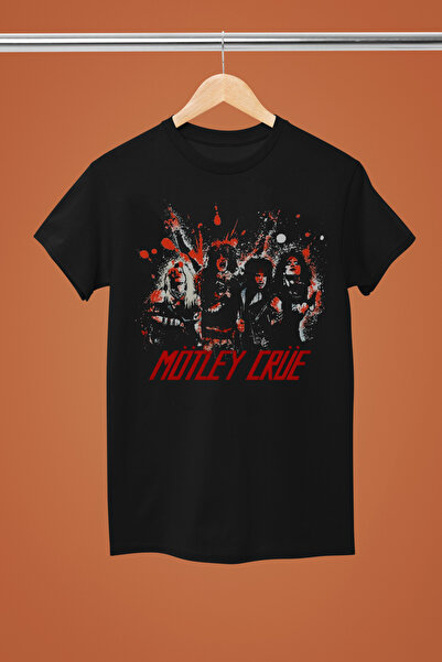 MAGORS MÖTLEY CRUE, BUMBAC IMPRIMAT, Mâneci scurte, CORTĂ REGULARĂ ROCK tricou