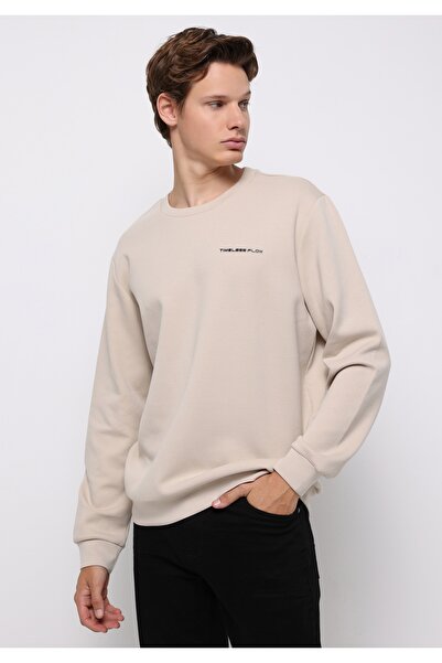 Colin's Hanorac bej pentru bărbați, cu croiala normală