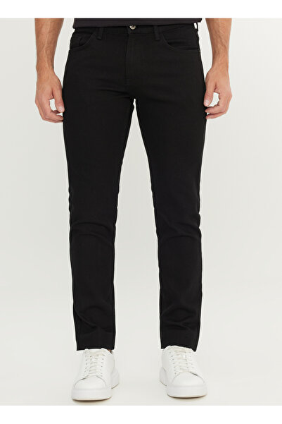 ALTINYILDIZ CLASSICS Normal Bel Slim Fit Siyah Erkek Denim Pantolon ACE001251279_SYH