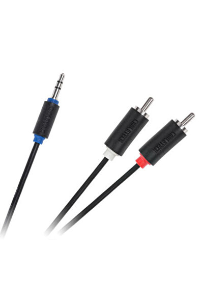 Cabletech Cablu Jack 3.5 - 2 RCA 1m Standard