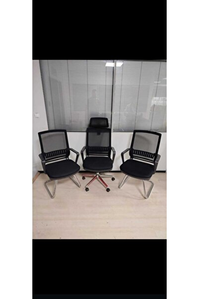 ENG OFİS MOBİLYALARI POWER FİLELİ YÖNETİCİ SETİ 1 MAKAM KOLTUĞU + 2 MİSAFİR K...