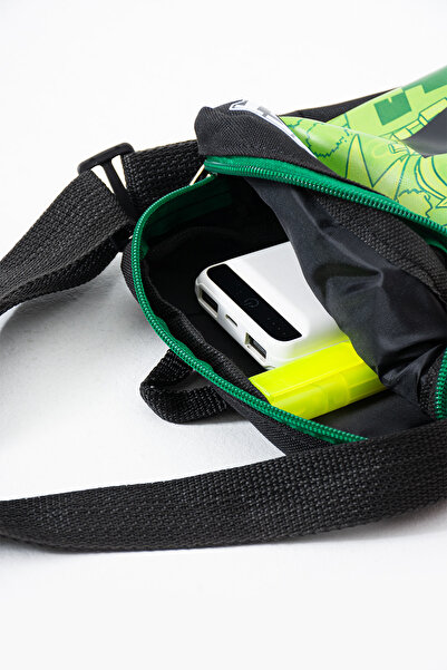 Sona Park Mine Creeper Children's Shoulder Bag – 3 Compartments – Waterproof Fabric (21×16×6 cm)