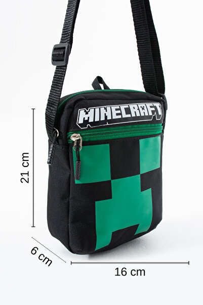 Sona Park Mine Creeper Children's Shoulder Bag – 3 Compartments – Waterproof Fabric (21×16×6 cm)