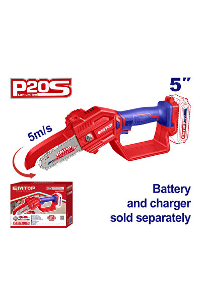 EMTOP Mini Fierăstrău cu Lanț 13 cm, 20V, fără Acumulator și Încărcător