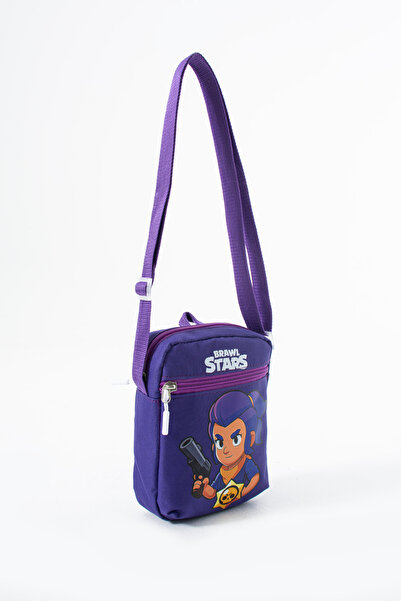 Sona Park Brawl Stars Shelly Children's Shoulder Bag – 3 Compartments – Waterproof Fabric (21×16×6 cm)