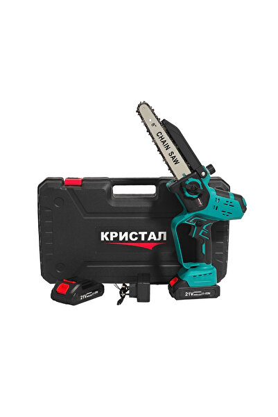 DDT Mini-drujbă cu acumulator DDT-Cristal, 8", 21V, 2x2Ah, indicator baterie,...