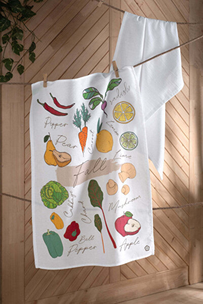 OKRA HOME FALL, %100 PAMUK, 2’Lİ KURULAMA BEZİ