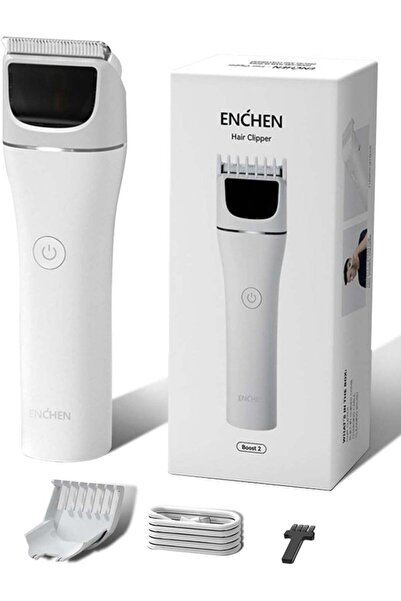 Enchen Boost 2 Rechargeable Hair & Beard Trimmer (White)