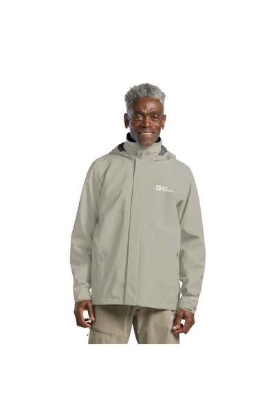 Jack Wolfskin Trailtime 2L Men's Beige Outdoor Jacket Men's Outdoor Jacket A6...