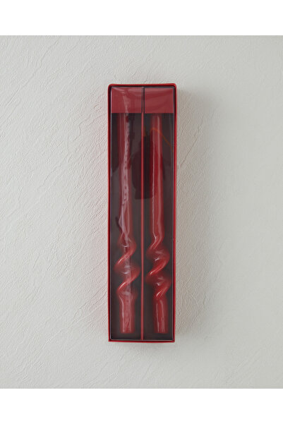 English Home Alysia 2'li Mum 31,5x8x4 cm Kırmızı