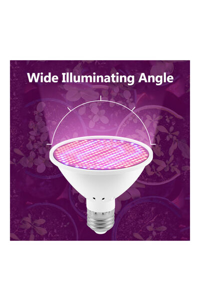 DOMEET Generic 200 LEDs Growing Light Bulb White