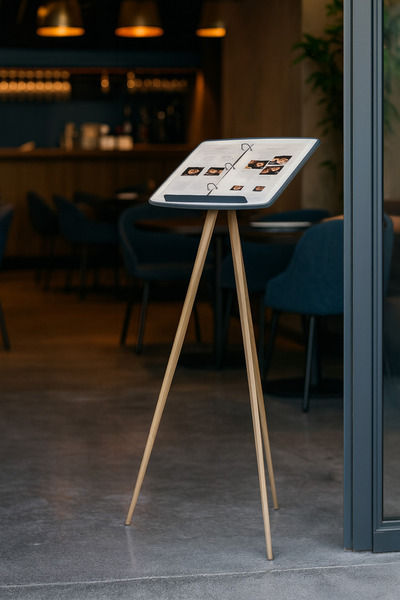 Grand City Media Menu holder | Menu stand with legs