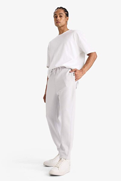 DeFacto Brooklyn Nets Fit NBA - Ανδρικό γκρι παντελόνι πίστας Skuba Jogger C8924ax24au