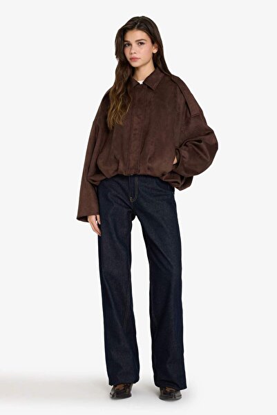 DeFacto Αδιάβροχο παλτό από σουέτ κανονικής εφαρμογής G0769AX26SP