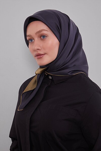 Levidor Emerald Double-Sided Twill Silk Scarf