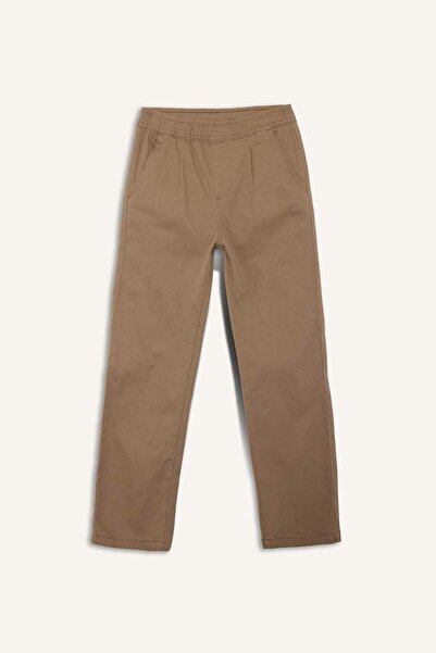DeFacto Boy's Straight Leg Gabardine Trousers F3762A825Wn