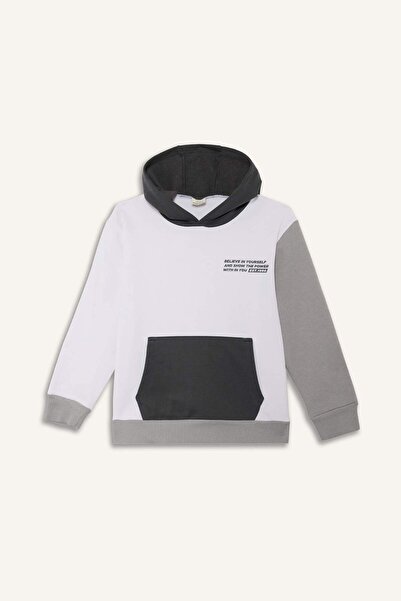 DeFacto Момчешки комплект от 2 части с качулка и качулка и панталони C8316A825CW