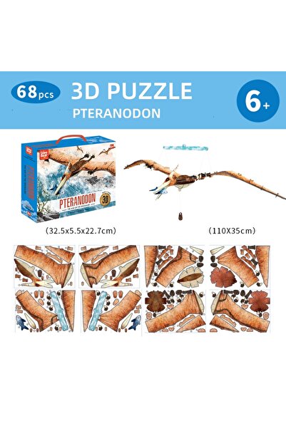 Hibobi Premium Store Style Dinosaur 3D Puzzle Toy with Carry Case